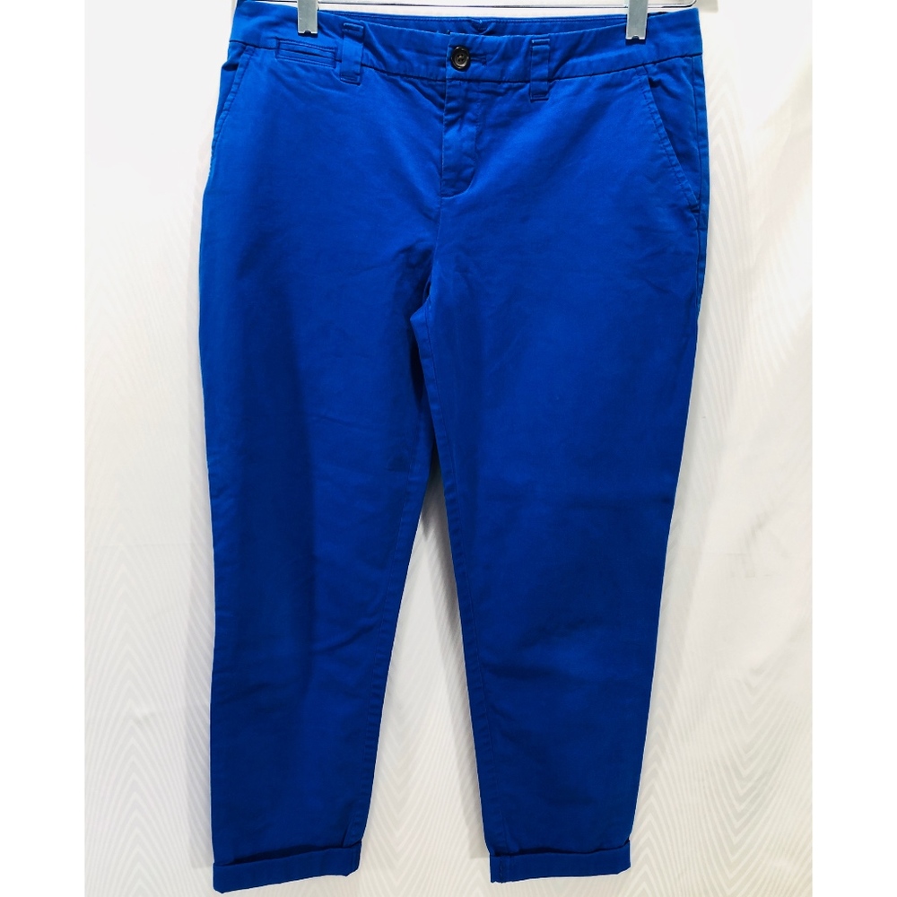 Gap Cropped Broken-In Straight Blue Pants
